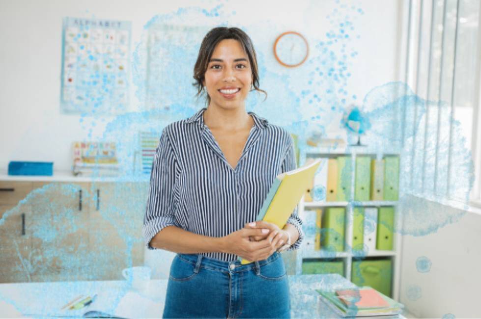 Teacher in the classroom